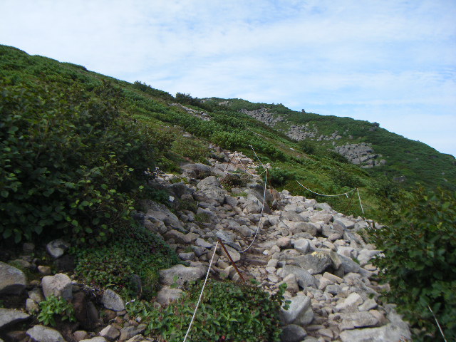 登山の山道