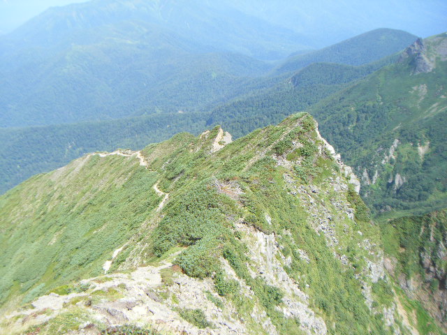登山の山道